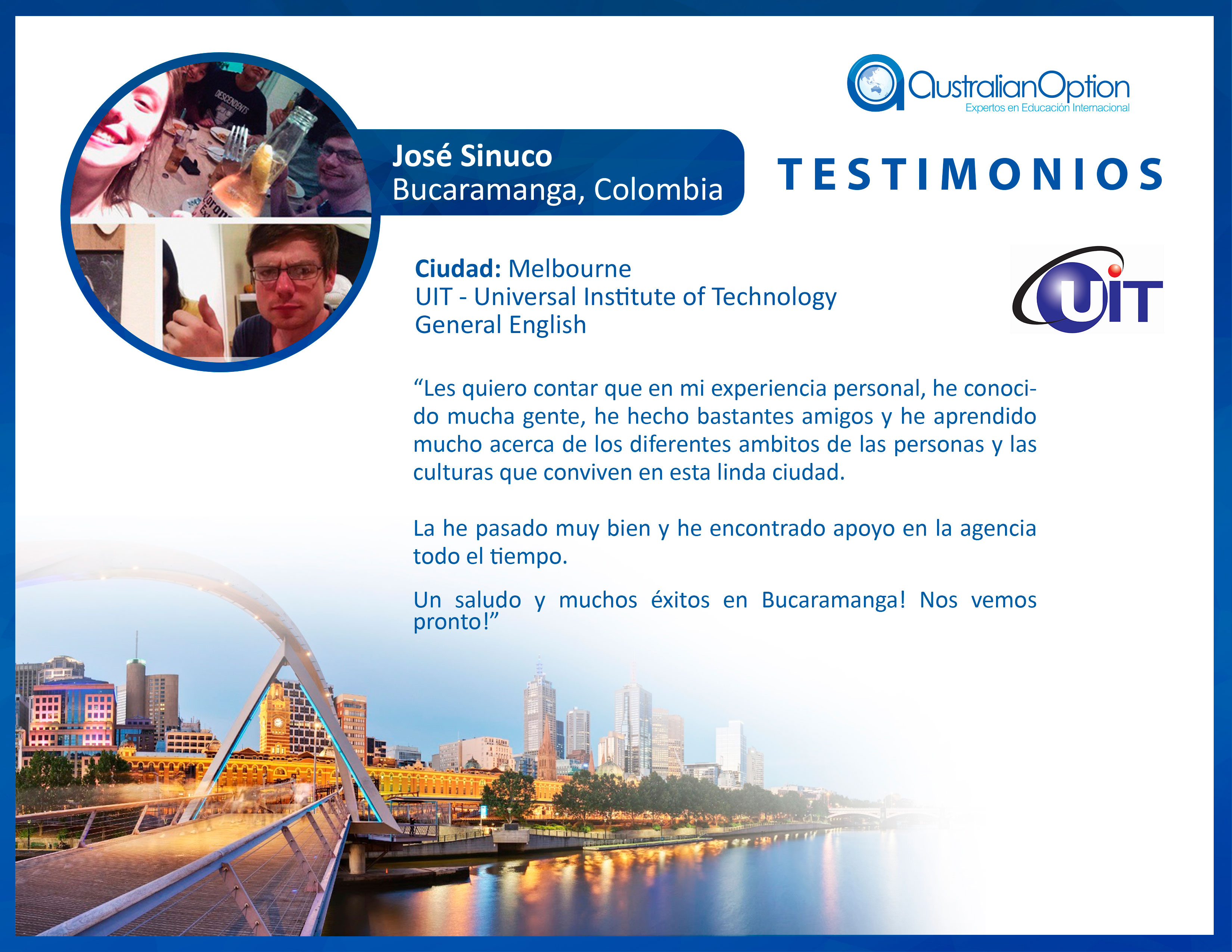 Testimonio Australia