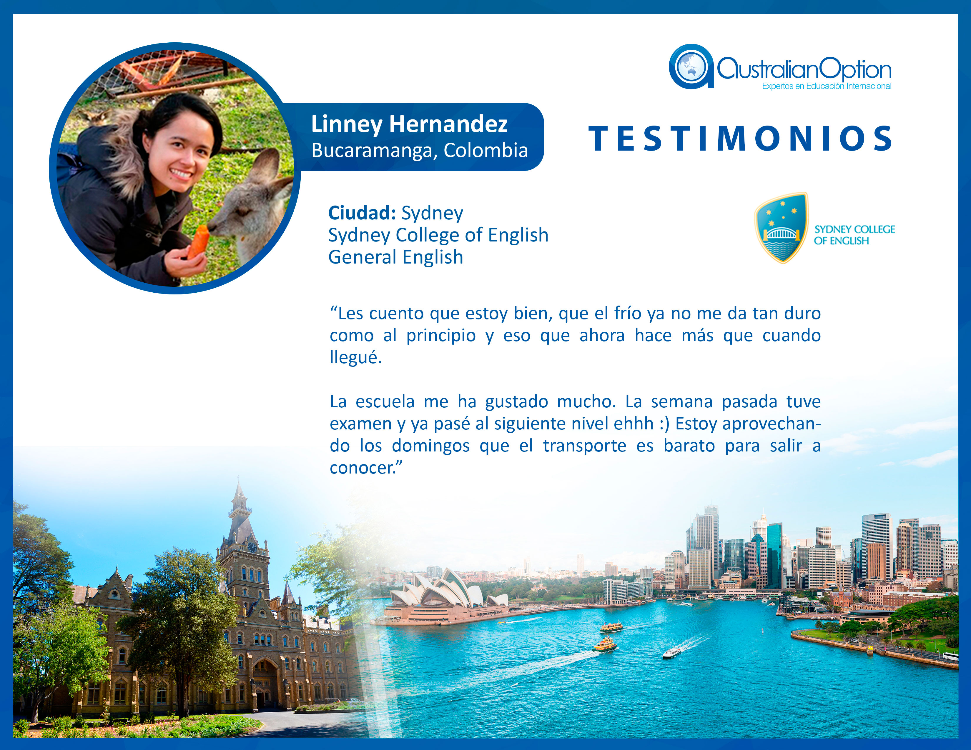 Testimonio Australia