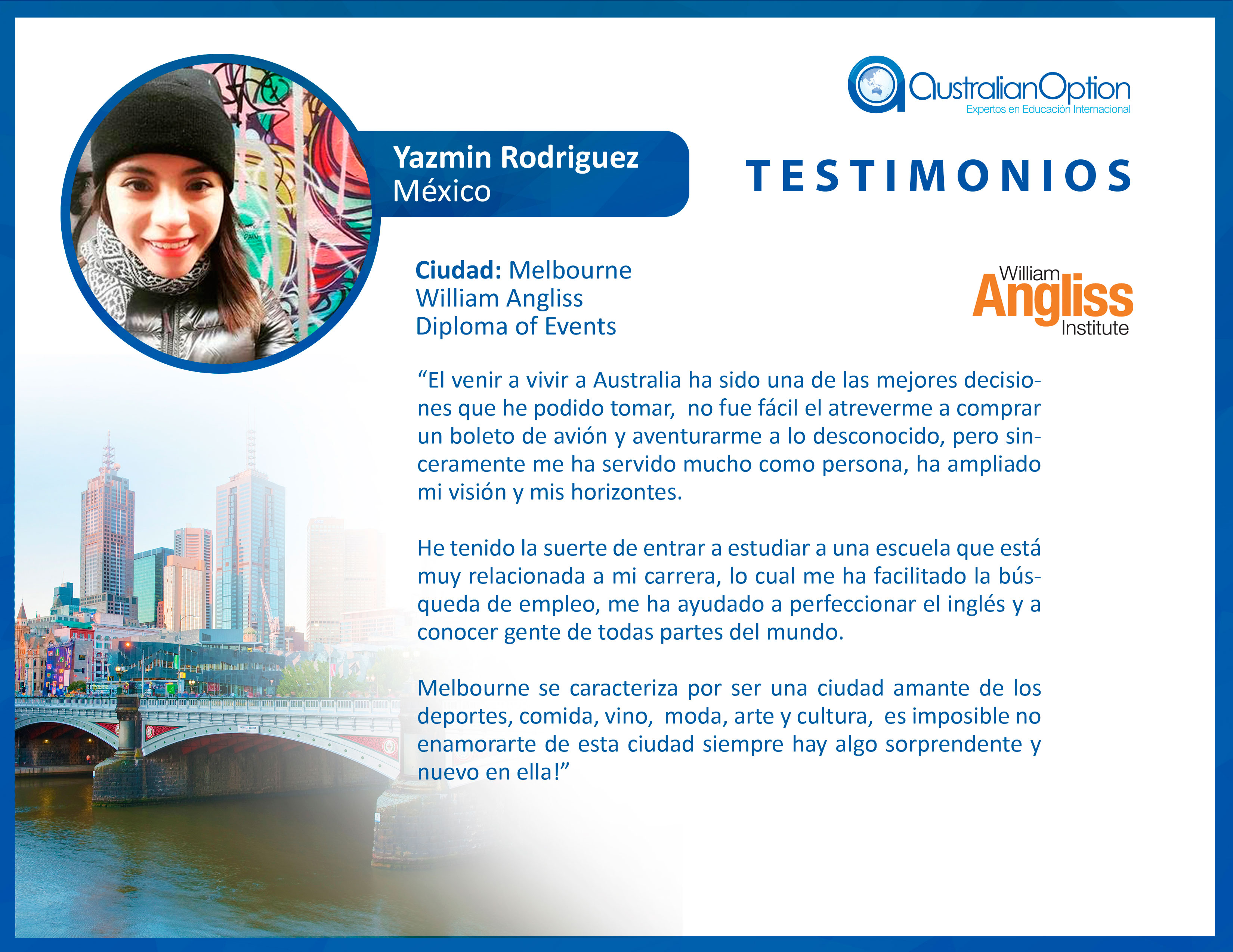 Testimonio Australia