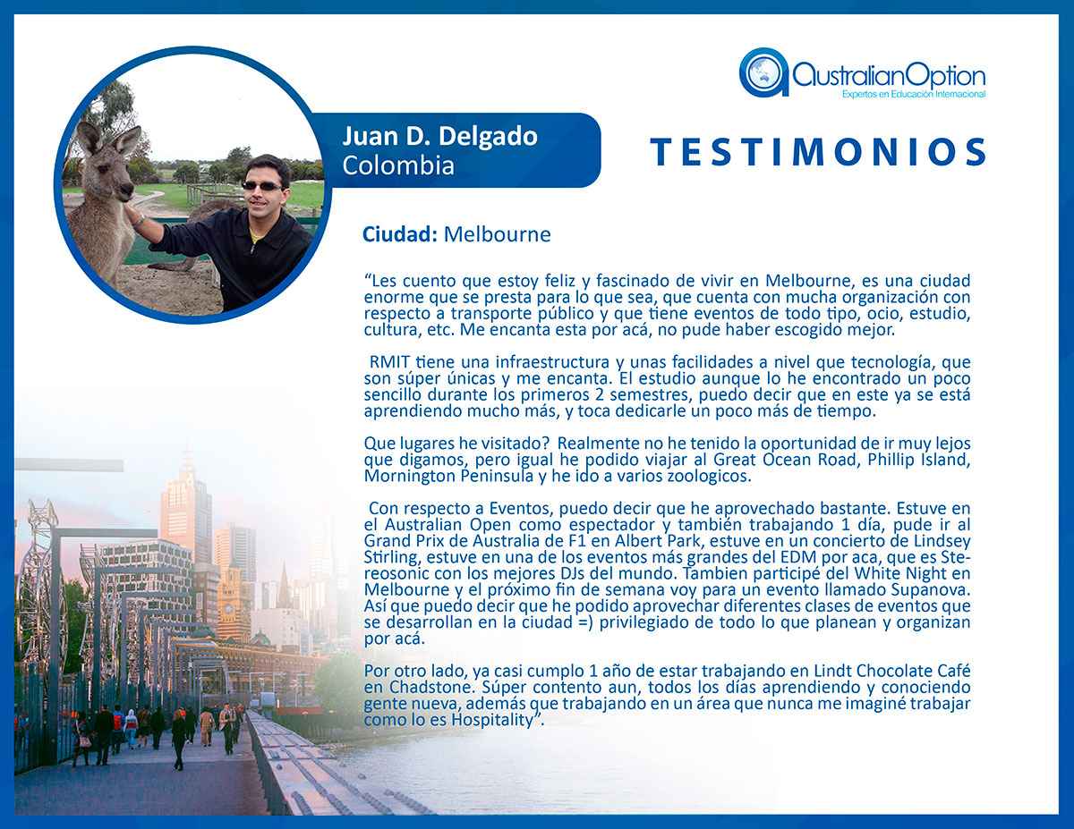 Testimonio Australia